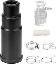 DWC-00 Dishwasher Drain Hose Adapter Compatible with Insinkerator Garbage Disposals,Disposal Drain Hose Connector，Dishwasher Connector Kit,Dishwasher Hose Connector,1 Inlet Connector, 1 Hose Clamp