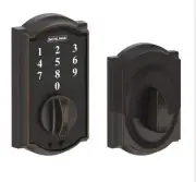 Schlage Camelot Aged BronzeElectronic Touch KeylessTouchscreen Deadbolt