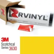 3M 3630 Scotchcal Yellow 15 Translucent Vinyl Film Craft Sign DIY Sheet Roll