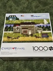 Charles Wysocki 1000 Pc Jigsaw Puzzle Red Whale Inn New!