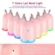 220ml Cool Mist Ultrasonic Humidifier Air Diffuser Atomizer 7 Color Lights Yoga