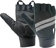 Inspired Comforts Wheelchair Gloves Fingerless Full Thumb with Anti-Slip Grip, Breathable & Reflective