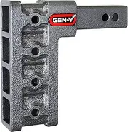 GEN-Y GH-304 MEGA-Duty Adjustable 7.5" Drop Hitch Only for 2" Receiver - 10,000 LB Towing Capacity - 1,500 LB Tongue Weight