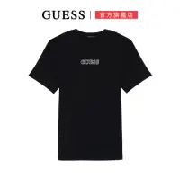 在飛比找momo購物網優惠-【GUESS】男款_極簡百搭鏤空LOGO短T(三色可選)