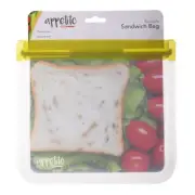 100% Genuine! D.LINE Appetito Reusable Sandwich Bag 21.5 x 8 x 19.5cm Green!