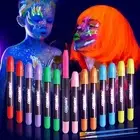 14 Pcs Glow in the Dark Face Paint, Creamify Black Light Neon Face & Body Pai...