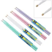 1 Pair Classic Maple Wood Drum Sticks 5A Music Band Drumsticks for Kids Adults