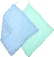 HAPINARY 2pcs Cotton Burping Cloths Soft Absorbent Washcloths for Care Versatile Use and Durable with Meticulous Workmanship