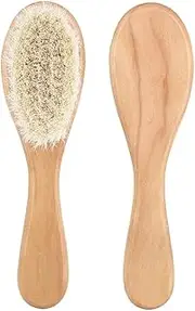 Infant Comb, Baby Brush, Natural Goat Hair Healthy, Durable, Premium Material Men Women for Old Man Baby