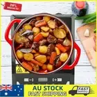 2000W Induction Hob with Large 250mm Surface Touch Controls Black