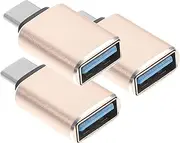 CONGARTENO 3.0 to c Adapter Set 3pc Mini OTG Adaptor Convert to Fast Data Transfer Laptop/Phone/Smartphone Accessory