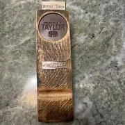 Buffalo Trace,E.H.T.drink/cigar Barrel Stave & Leather. Made at their Wood shop.