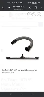 ProTeam 107185 Front Mount Squeegee for ProGuard 15/20