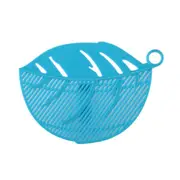 4 PCS Leaf Shaped Rice Wash Gadget Noodles Beans Colanders Strainers Cleaning Tool, Size:10.5x14.5cm(Blue)