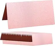 koolsoo 50 Pieces Wedding Place Cards Table Number Elegant Dinner Invitation Cards Name Tags for Banquet Dinner Baby Shower Reception Engagement, Pink