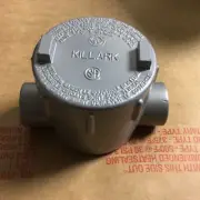 Killark GEMC-1, 1/2" Hub, Aluminum, Round, C-Style, Conduit Outlet Body
