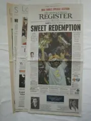 The Orange County Register Newspaper NBA Finals Lakers Kobe Bryant June 15, 2009