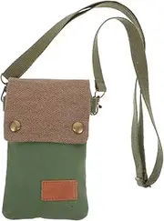 OSALADI Canvas Crossbody Bag for Women Cell Phone Purse Women's Shoulder Bag Small Phone Case Handbag Clutch Canvas Coin Small Case Messenger Mobile Pouch Wallet Strap Touchscreen