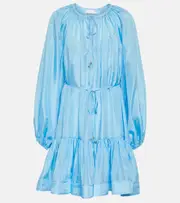 [Zimmermann] Zimmermann Halcyon silk minidress AU 8 blue