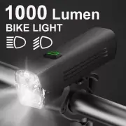 1000 Lumen Bike Light Set USB High/Low MTB Bicycle Lamp Headlight LED Cycling