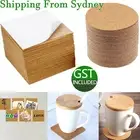 20/40 Self-adhesive Cork Coasters Round Square Cork Mats Cork Backing Sheets DIY