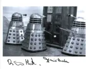 Doctor Who Autograph: DAVID GRAHAM & RICHARD MARTIN (The Chase) Signed Photo