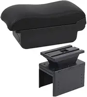 for Renault for Captur for Clio5 Car Armrest Box Central Storage Box Car Accessories Storage Box(A Black line No USB2)