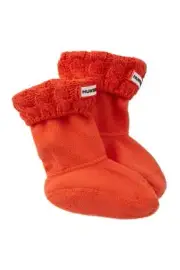 Hunter Original 165733 Kids Cable Knit Cuff Welly Boot Socks Size Large