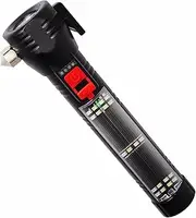 Maksone All-in-1 Car Safety Hammer Flashlight, Emergency Escape Tool with Seat Belt Cutter, Window Breaker, USB Charging, Magnet, Compass, Solar Powered, Strobe SOS, Multi-Function LED Work Light