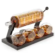Slot Whiskey Decanter Sets for Men, Kollea 50.7 Oz Whiskey Decanter Set with ...