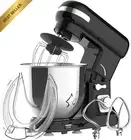 6.5L Stand Mixer Black 6-Speed Dough Hook Whisk Beater