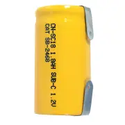 1.8Ah Sub C Rechargeable Ni-CD Battery - Solder