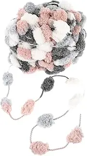 Anneome Craft Lovers' Delight 3 Ply Cat Motif Hand-Knitted Yarn Knitting Crochet Thread for Scarf 1 Roll