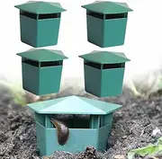 Slug Traps for Garden, Beer Slug & Snail Traps Friendly to Catch Snails Catcher,Reusable Plastic Slug Beer Traps for Garden,Snail Trapper Slug House for Garden Farm,Slug Plastic Box (4pcs)
