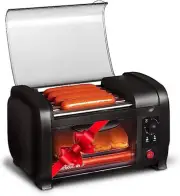 Elite Gourmet Elite Cuisine EHD-051B# Hot Dog Toaster Oven, 30-Min Timer