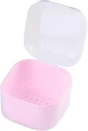 1Pcs Nail Tool Sterilizer, Nail Drill Bits Cleaning Box Disinfection Container For Nail Art Accessories Manicure Sterilization Tray Salon Supplies Sterilizer Cup With Drain Basket (pink, 8.2*8.2*6.9cm)