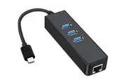 Universal USB 3.1 Type-C to 3-Port USB3.0 HUB With RJ45 Gigabit Ethernet Adapter USB-C to USB 3.0 Extender For Macbook Laptop Computer