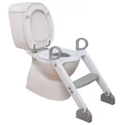 Dreambaby Step-Up Toilet Topper Stool Seat Adjustable GRY/WHT Kids/Toddler 18m+