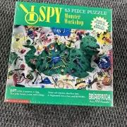 Vintage 90s Briarpatch I Spy Monster Workshop 63 Piece Puzzle Ages 5 and Up 1998