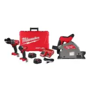 Milwaukee Hammer Drill + Impact Driver Kit 18-V Li-Ion Brushless w/ Track Saw
