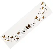 Fellflying Gold Face Tattoo,Fashionable Face Makeup Patches Glitter Temporary Stickers | Sweatproof Makeup Stickers Face Glitter Stickers for Women Girls