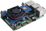 GeeekPi PoE HAT for Raspberry Pi 4, Support IEEE 802.3af or 802.3at PoE Standard, with Cooling Fan 30x30x7mm for Raspberry Pi 4 Model B / 3B+ 3B Plus