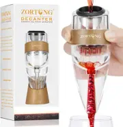 Wine Aerator Decanter Pourer with Strainer and Travel Bag for Red & White Wine