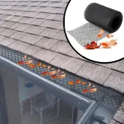 Gutter Guard, 2 Pack Total 6.3" Wide 40' Long DIY Leaf Guard Mesh Filter Protect