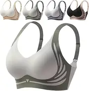 [Lovejdrsiey] Libiyi Bra, Libiyi Bra Older Women, Super Gather Bra Wireless Push-Up Bra, Anti-Sagging Sports Bras for Women