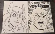 Bruce Timm: Head Sketch, He-Man And She-ra, Masters of the Universe, Mattel