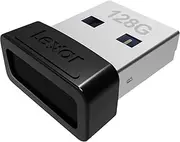 Lexar 128GB JumpDrive S47 USB 3.2 Gen 1 Flash Drive for Storage Expansion and Backup, Up to 250MB/s Read, Compact Plug-n-Stay, Black (LJDS47-128ABBKNA)