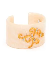 Silver 0.06 ct. tw. Diamond Filigree Bangle Bracelet