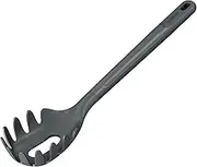 Zyliss Spaghetti Spoon - Wheat Straw Handle with Heat Resistant Nylon Head | Pasta Draining | Non-Stick | Kitchen Utensil for Effortless Pasta Preparation | 12.2 Inches x 2.5 Inches | Beluga Grey