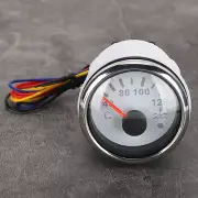 White Dial 2in Cooling Water Temperature Gauge 40‑120℃ Smart Alarm IP67 12V/24V